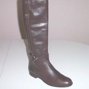 COACH Women's Monday brown tall riding boots 9.5